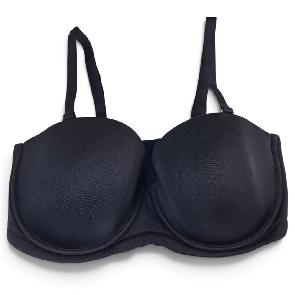 Wacoal 38DD Red Carpet Full Figure Underwire Strapless Bra Black #854119